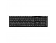 SVEN KB-C2300W, Wireless Keyboard, 2.4GHz, Multimedia Keyboard (104 keys), Low battery indicator, USB, Black, Rus/Ukr/Eng